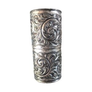 Derby Sterling Co Quadruple Plated Antique Brush Box